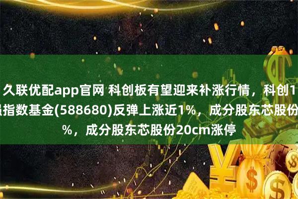 久联优配app官网 科创板有望迎来补涨行情，科创100ETF增强指数基金(588680)反弹上涨近1%，成分股东芯股份20cm涨停