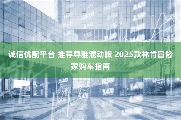 诚信优配平台 推荐尊雅混动版 2025款林肯冒险家购车指南